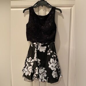semi-formal 2 piece dress